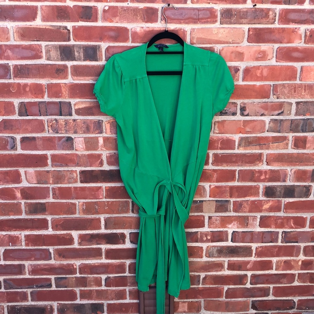 Lands end green dress
